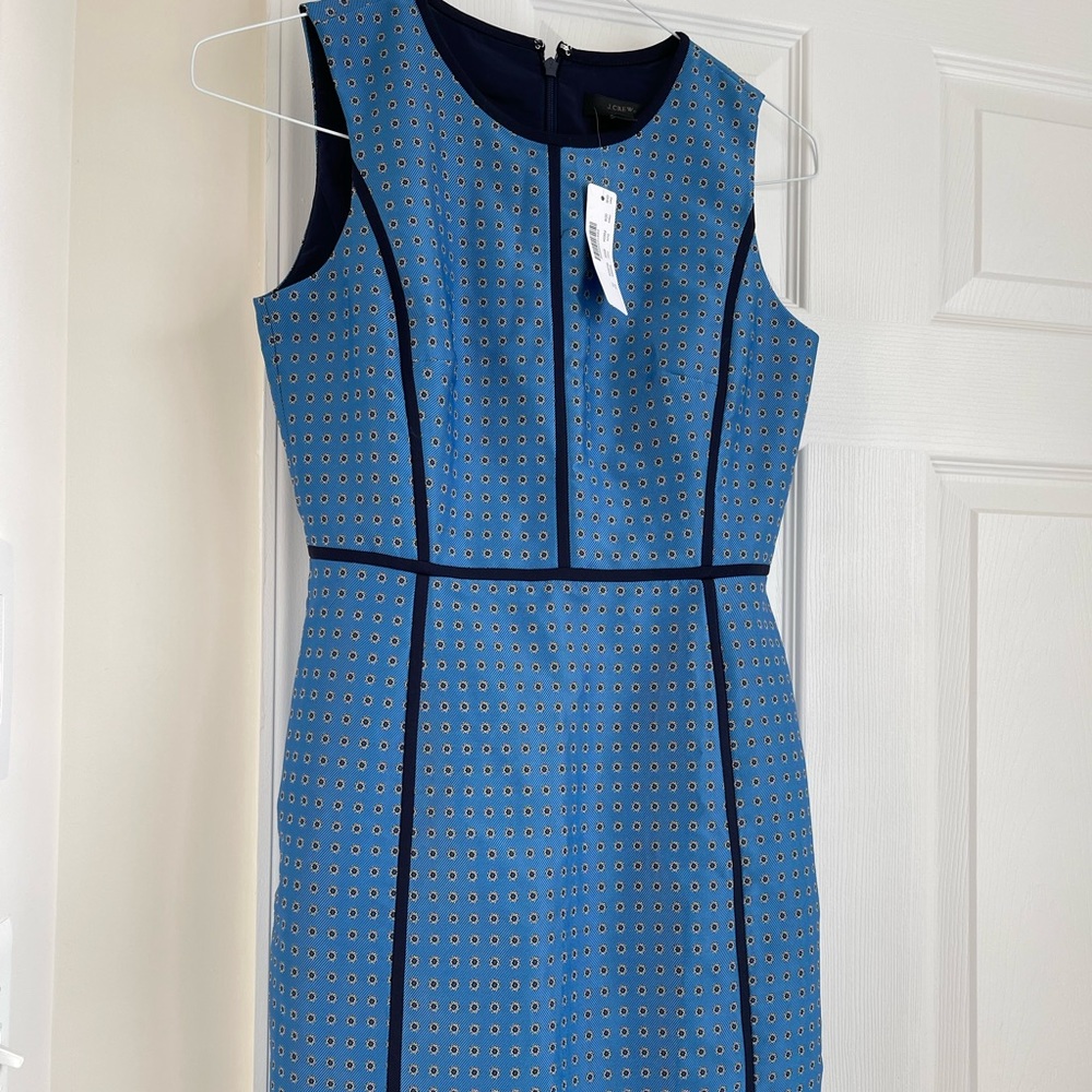 J.Crew Blue Dot Dress
